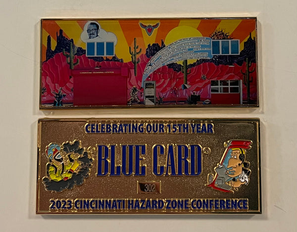 Blue Card Hazard Zone Challenge Coin