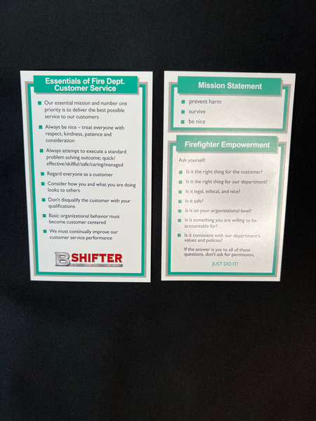 Customer Service Card